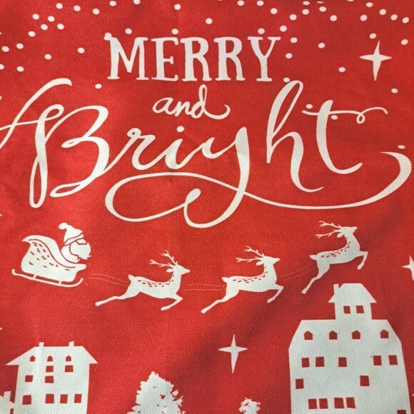 Apolena Merry and Bright Decorative Christmas Throw Pillow Cover 18X18 - Picture 7 of 7